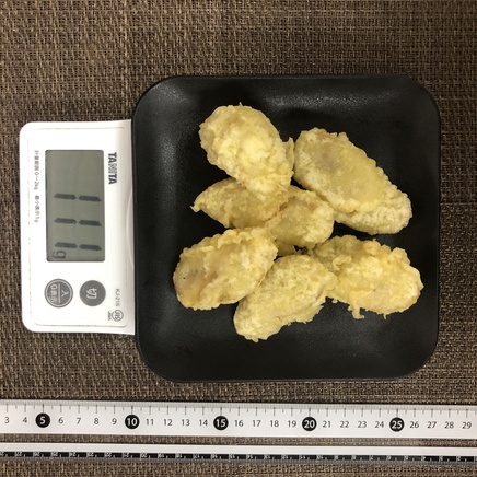 バナナ2本分のバナナの天ぷら