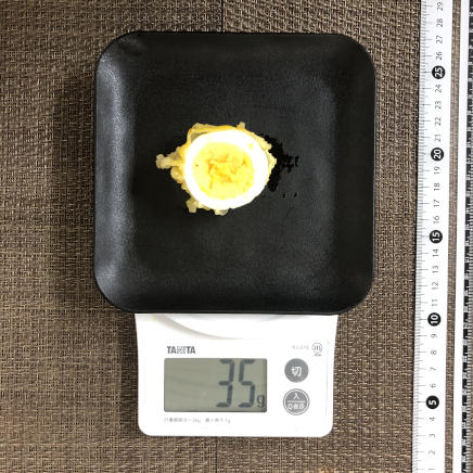 卵1/2個分のゆで卵の天ぷら