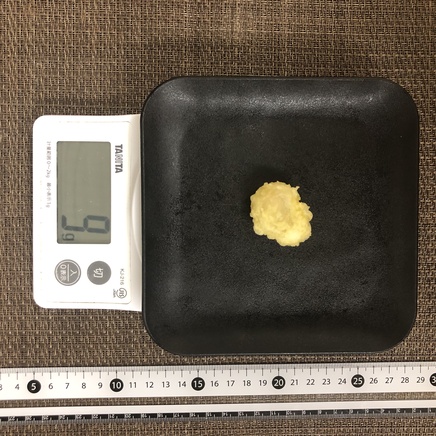 1粒分のらっきょうの天ぷら