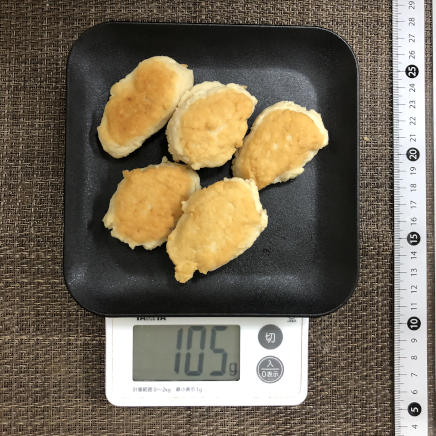 5個分の鶏ひき肉のナゲット