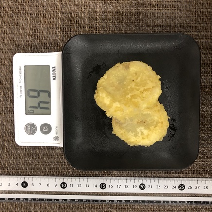 2個分の大根の天ぷら