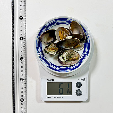 小皿1皿分のあさりのワイン蒸し