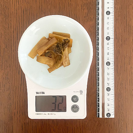 中皿1皿分のうどの煮物