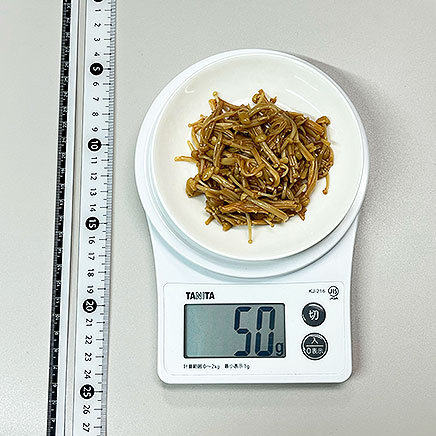 小皿1皿分のえのきのコチュジャン和え