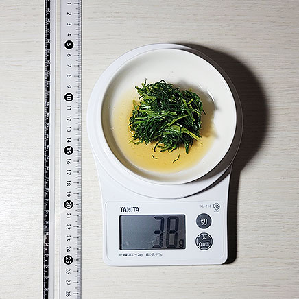 小皿1皿分のおかひじきのおひたし