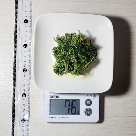 中皿1皿分のおかひじきのマヨネーズ和え