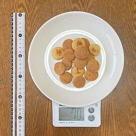 大皿1皿分のおからパウダークッキー