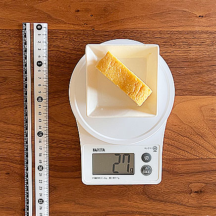 1切れ分のおからのパウンドケーキ