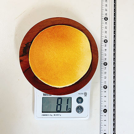 1枚分のおからパウダーのパンケーキ