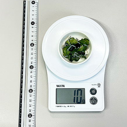 豆皿1皿分のきゅうりとしらすの酢の物