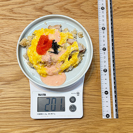 小皿1皿分のたらこオムライス