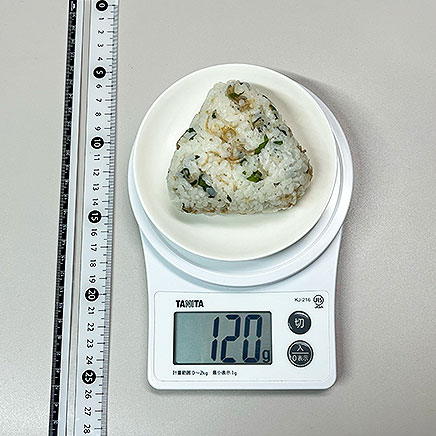 1個分のちりめん山椒おにぎり