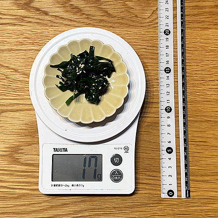 小皿(小)1皿分のニラの胡麻和え