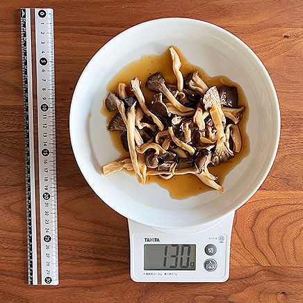 大皿1皿分のひらたけの煮物