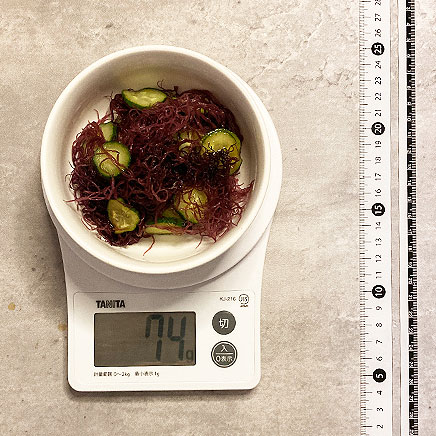 小鉢1杯分のふのりの酢の物