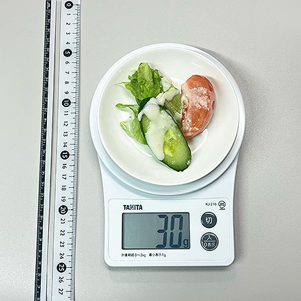 小皿（小）1皿分のフレンチドレッシングサラダ