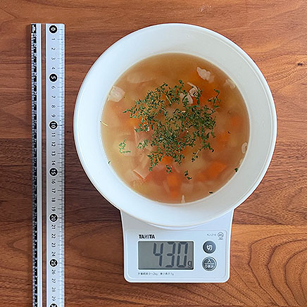 スープ皿1皿分のペイザンヌスープ