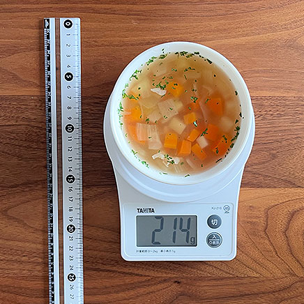 スープボウル1杯分のペイザンヌスープ