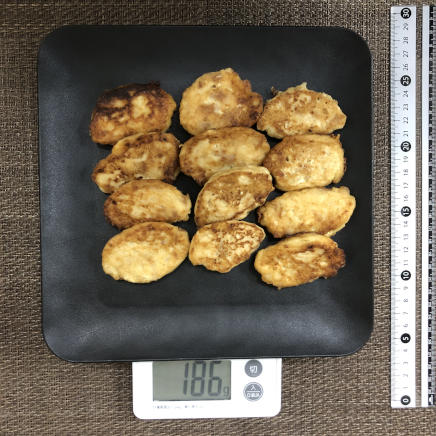 中皿1皿・小さめ12個分の豆腐とツナのナゲット