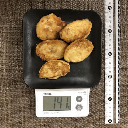 大きめ5個分の豆腐とツナのナゲット