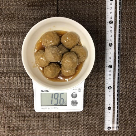 中鉢1杯分・1人前のミートボールの黒酢あん