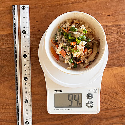 茶碗1杯分のもずくの炊き込みご飯