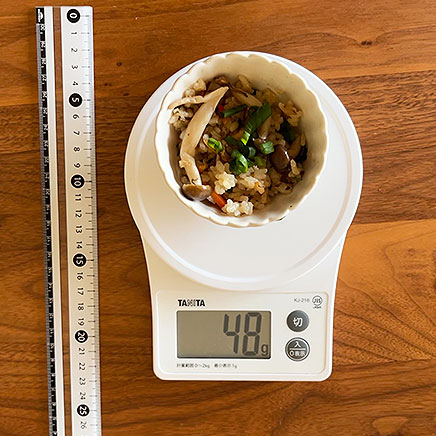 小鉢1杯分のもずくの炊き込みご飯