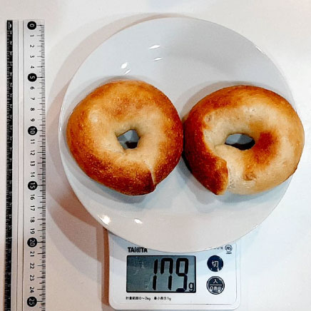 2個分のおからベーグル