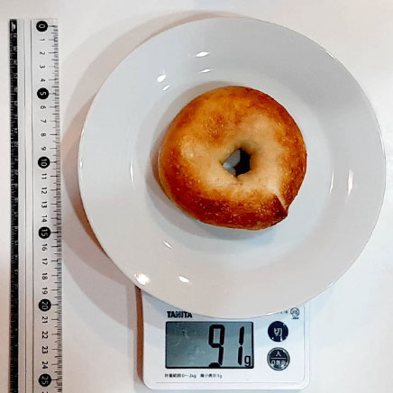 1個分のおからベーグル