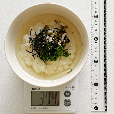 丼1杯・1人前のすぐき茶漬け