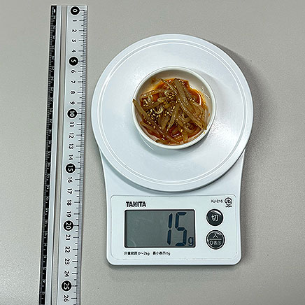 豆皿1皿分のもやしのコチュジャン和え