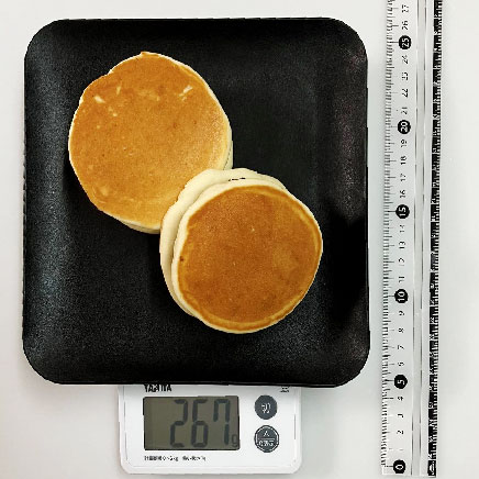 2個分の米粉どら焼き