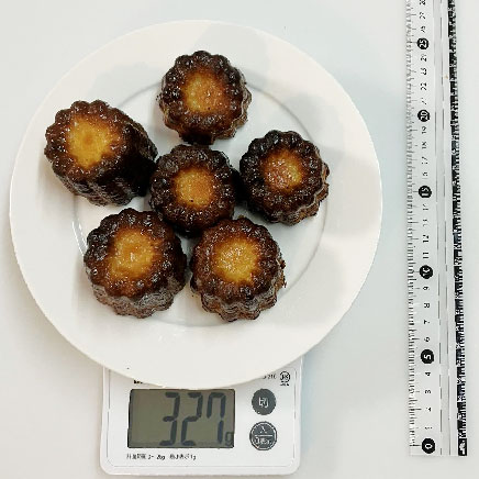 6個分の米粉のカヌ