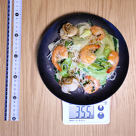 中皿1皿分の海鮮ビーフン