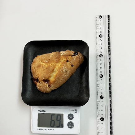 1個分のキャラメルスコーン