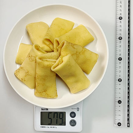 8個分のクリームチーズクレープ