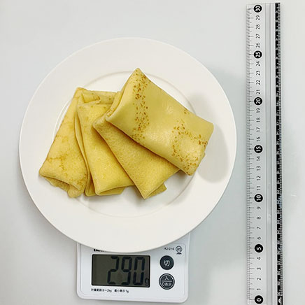 4個分のクリームチーズクレープ