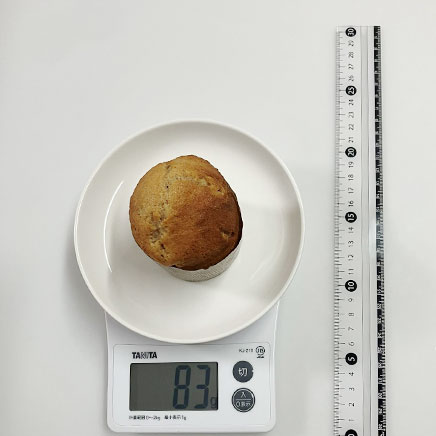 1個分のシナモンマフィン