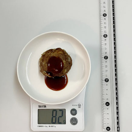 1個分のソールズベリーステーキ