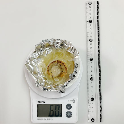 深皿(小)1皿分・1個分のホタテのホイル焼き