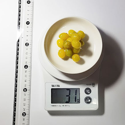 小皿1皿分の銀杏の素揚げ