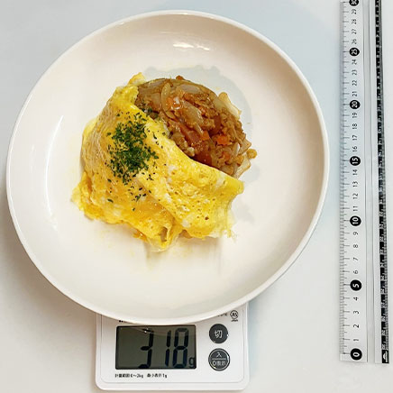 深皿（大）1皿分のオートミールオムライス