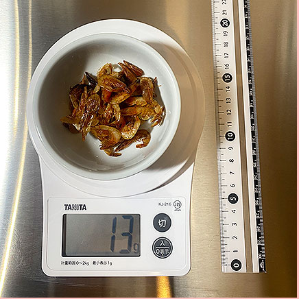 小鉢1杯分の桜えびの佃煮