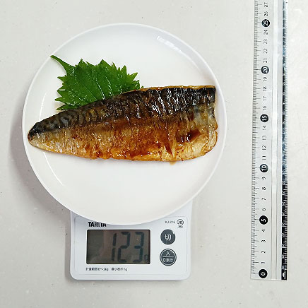 半身1枚分の鯖の照り焼き