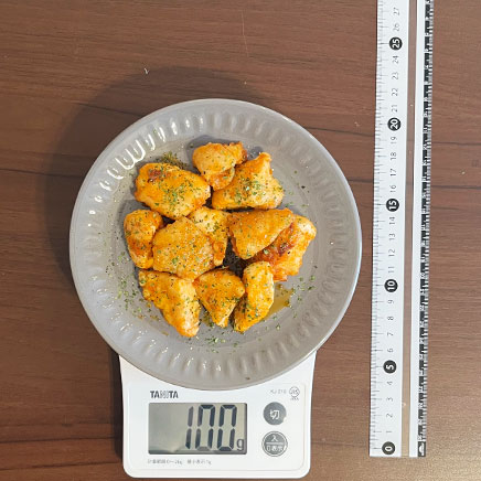 中皿1皿分の鶏肉のオーロラソース炒め