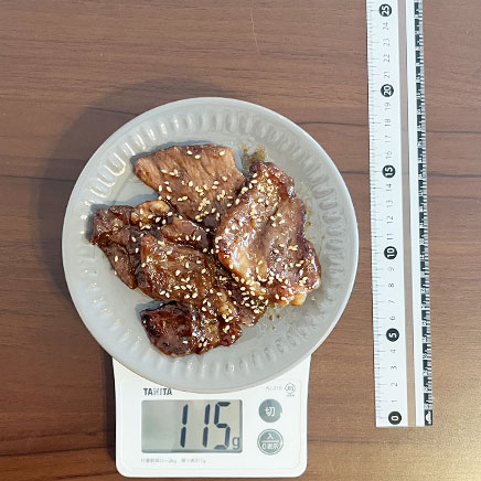 小皿1皿分の牛の蒲焼き