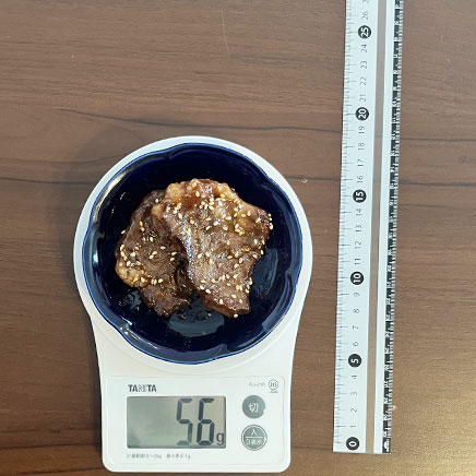 小鉢1杯分の牛の蒲焼き