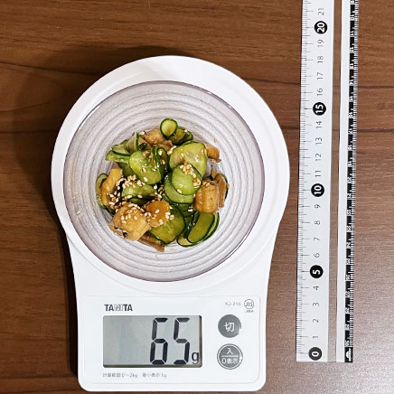 小鉢1杯分の穴子ときゅうりの酢の物