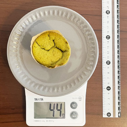 1個分の抹茶マフィン