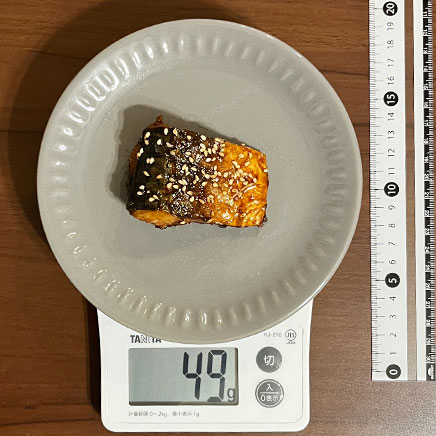 1切れ分のさばの蒲焼き